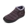 Bottes anti-skid chaudes pour hommes étanches